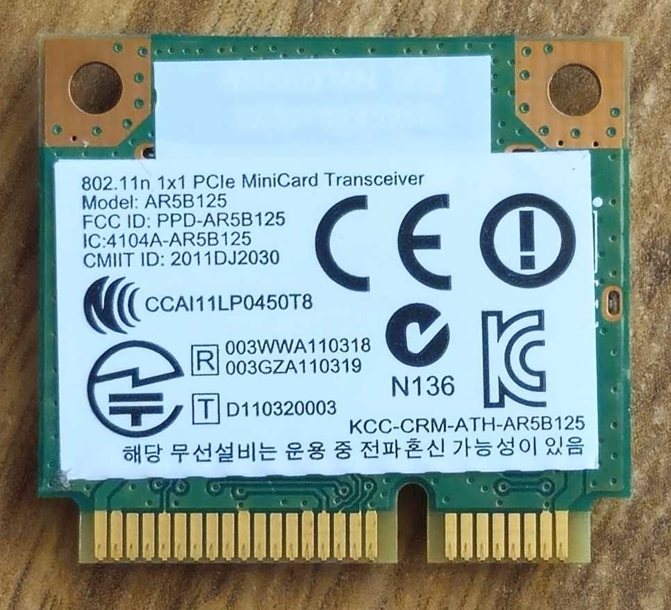 Karta Wifi PCIe Qualcomm Atheros AR9485 z Lenovo lub Asus