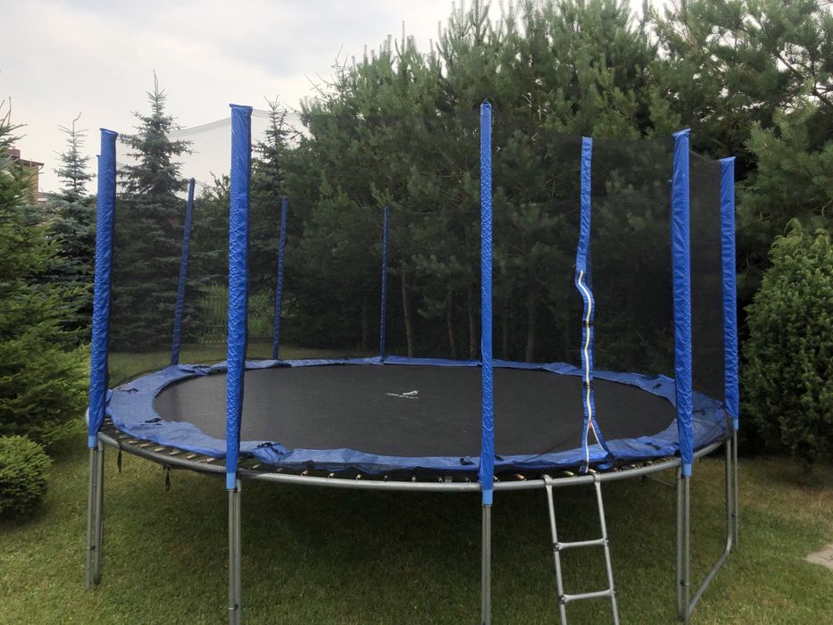 Trampolina ogrodowa 500cm 5m 16ft z siatką zewnętrzną i drabinką