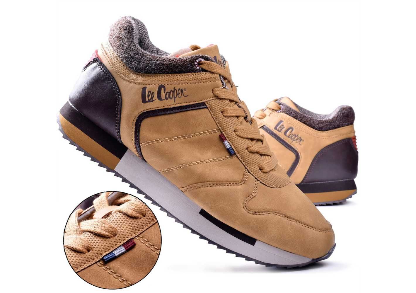 Buty Zimowe Męskie Lee Cooper camel ocieplane 0643M - 44 wysyłka 24h