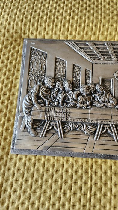 Quadro última ceia antigo