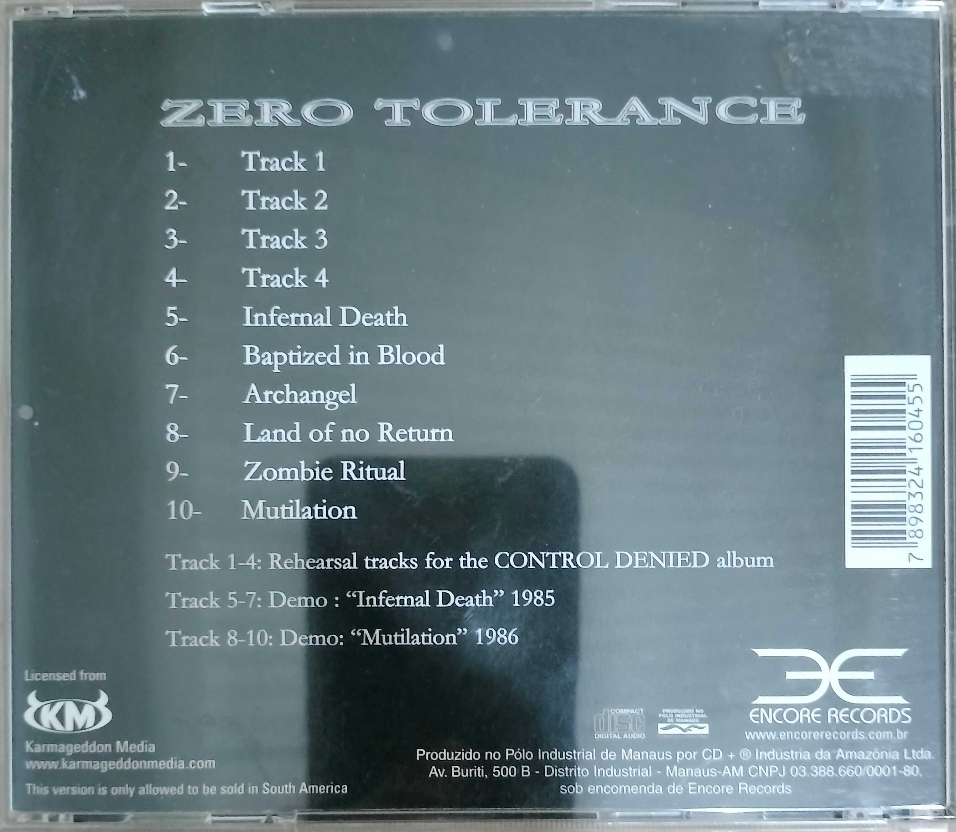 Chuck Schuldiner - Zero Tolerance I