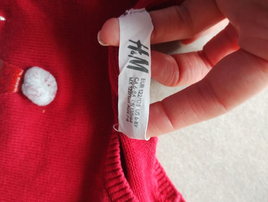 Sweterek świąteczny sowka h&m