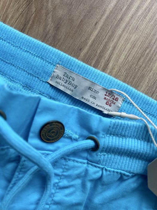 Zara spodenki na lato błekitne dla chłopca