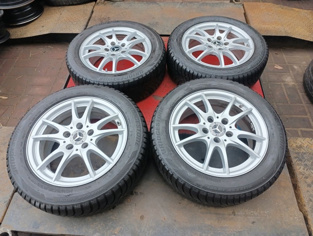 5x112 Koła zimowe 16 Mercedes A Klasa B Klasa 205/55R16 kpl tpms