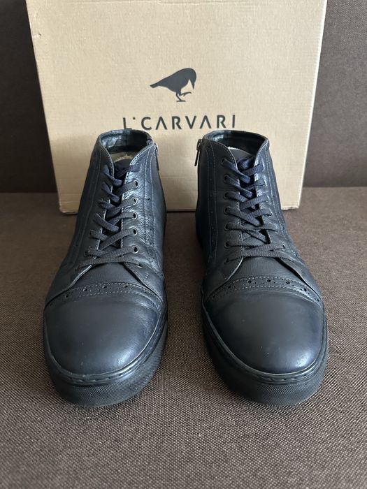 Чоловічі шкіряні зимові ботинки Carvari