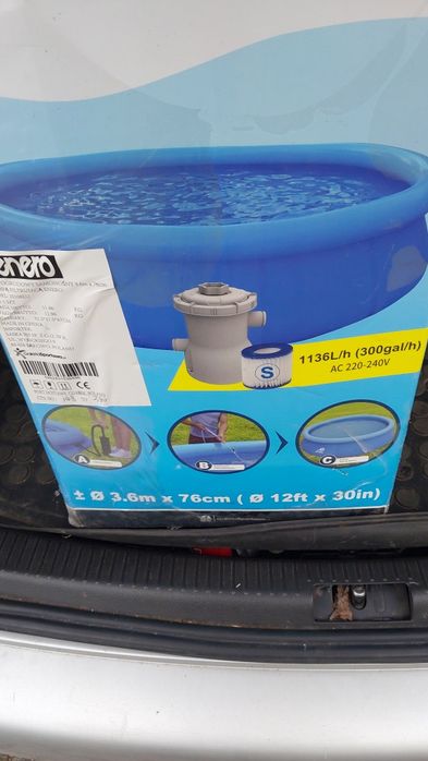 Basen Ogrodowy 3.6m z Pompą Filtrującą