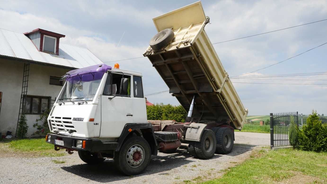 Wywrotka Steyr 1491, 310 KM,6X4, ładowność 13550, MAN, DAF, SCANIA