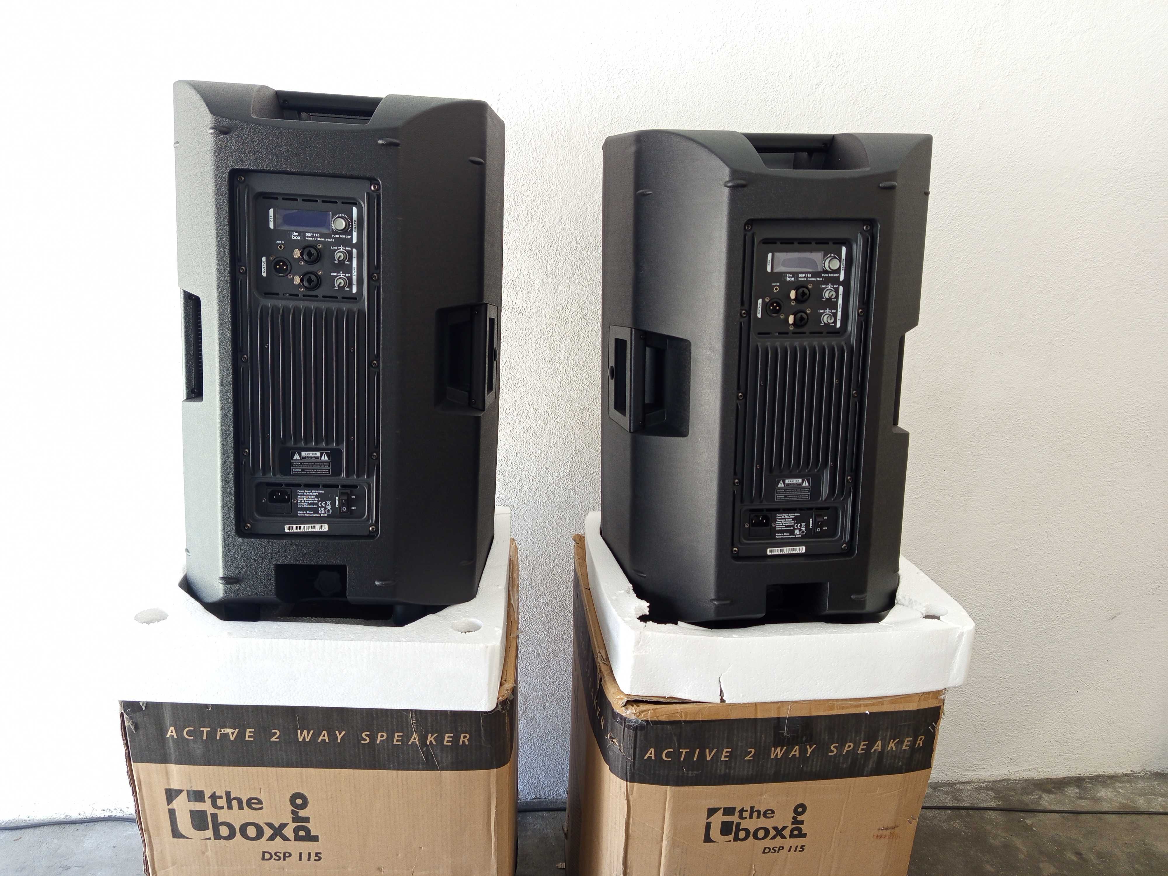 Colunas the box pro DSP 15 1400W Amplificadas Novas