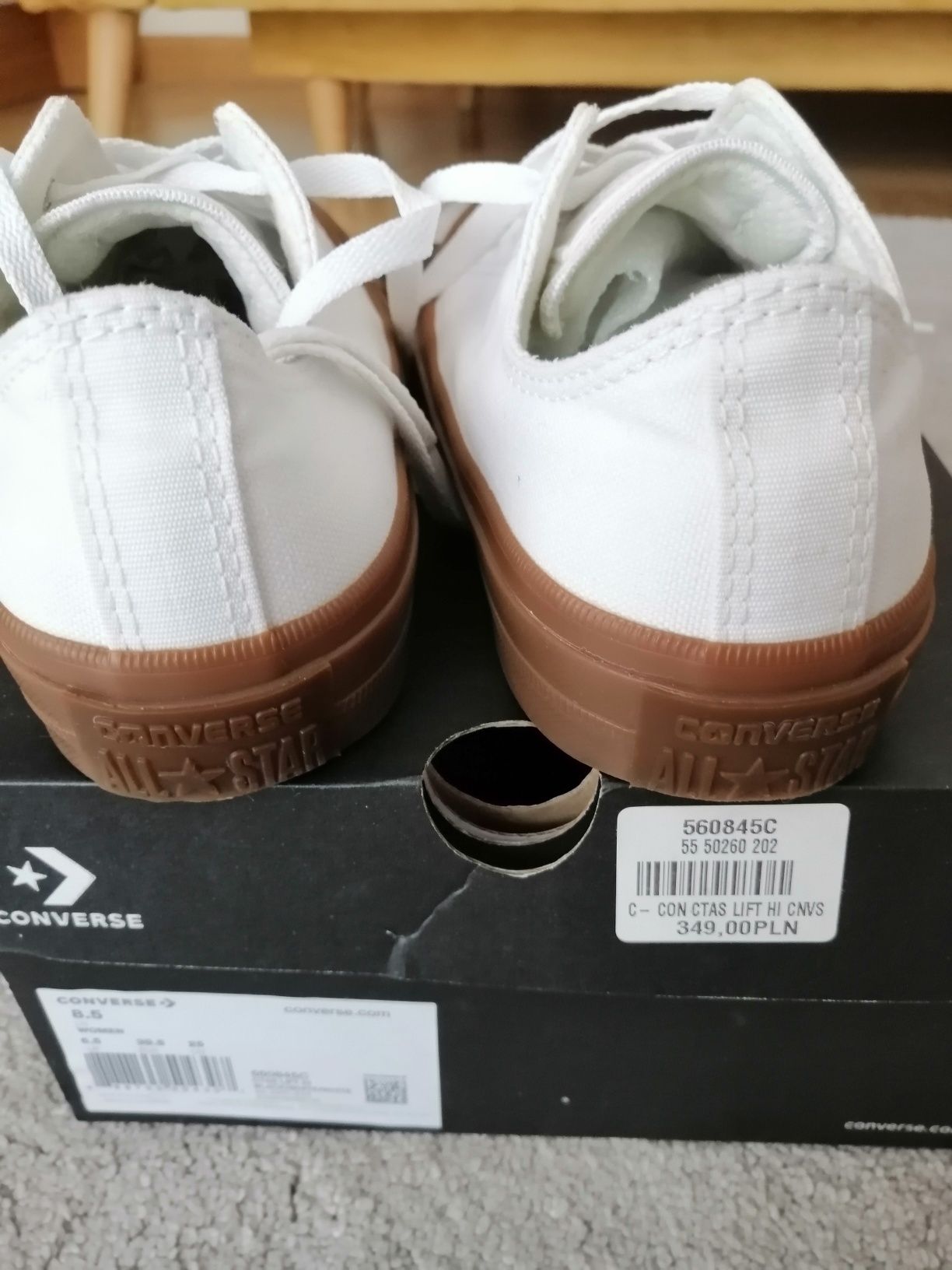 Trampki damskie Converse w rozmiarze 38