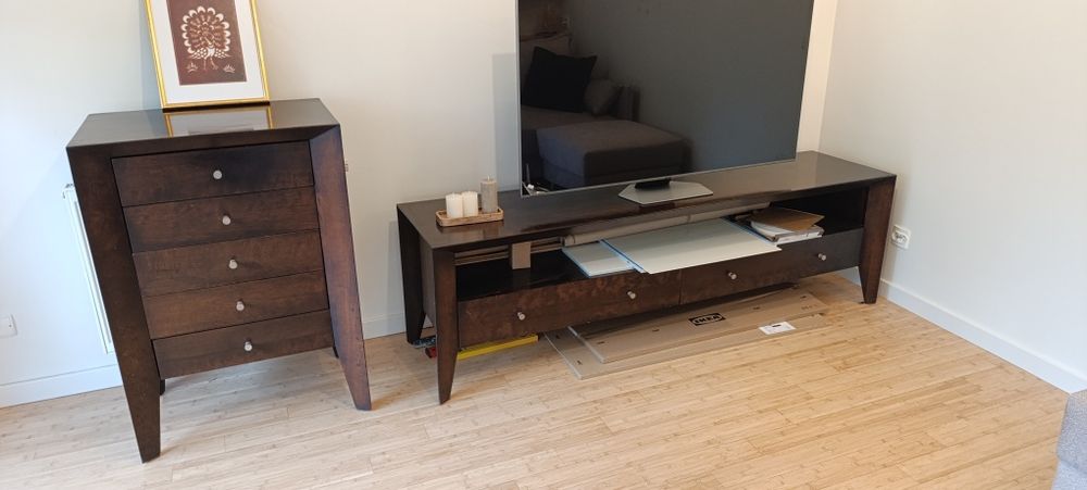 Zestaw 2 szafek drewnianych, Białołęka