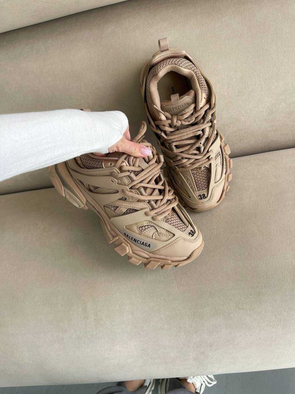 Женские кроссовки Balenciaga Track Beige Premium. 36-41