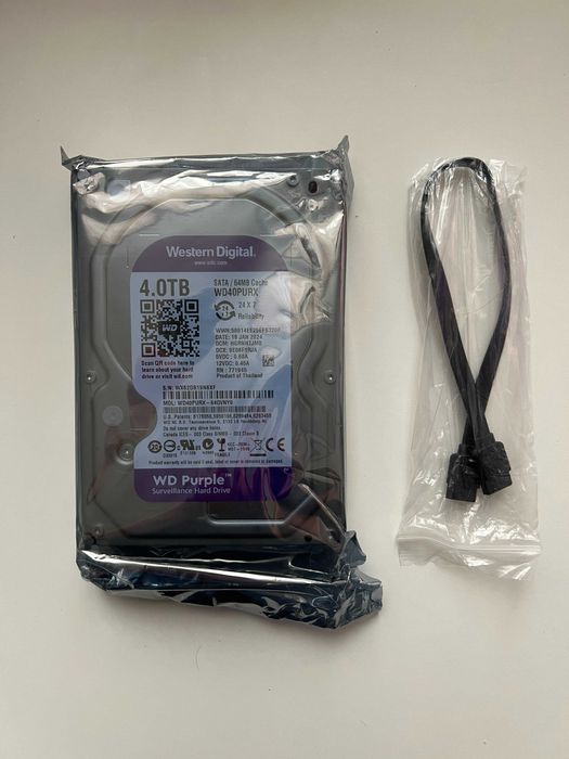 Жорсткий диск 3.5" 4TB WD PURPLE (WD40PURX)