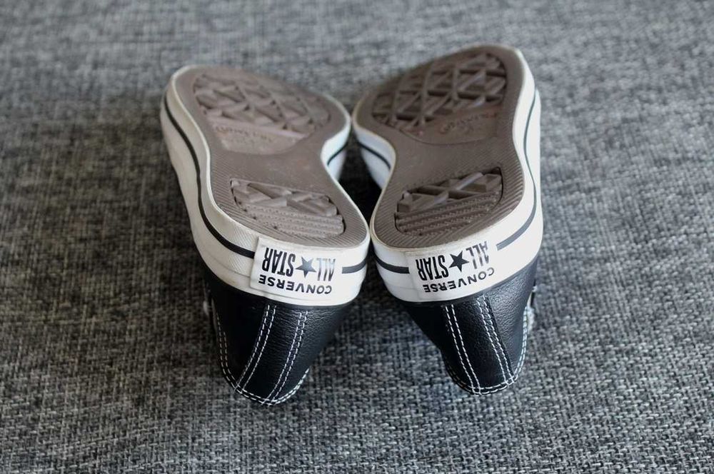 Кеди Converse Chuck Taylor All Star Black Leather Оригінал Шкіра 44.5р