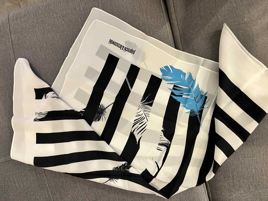 Paprocki&Brzozowski chustka apaszka 100% jedwab naturalny nowa