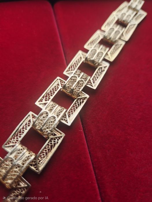 Pulseira em prata Dourada