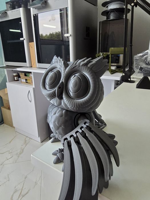 Сова игрушка подвижнпя petgижная 3D печать