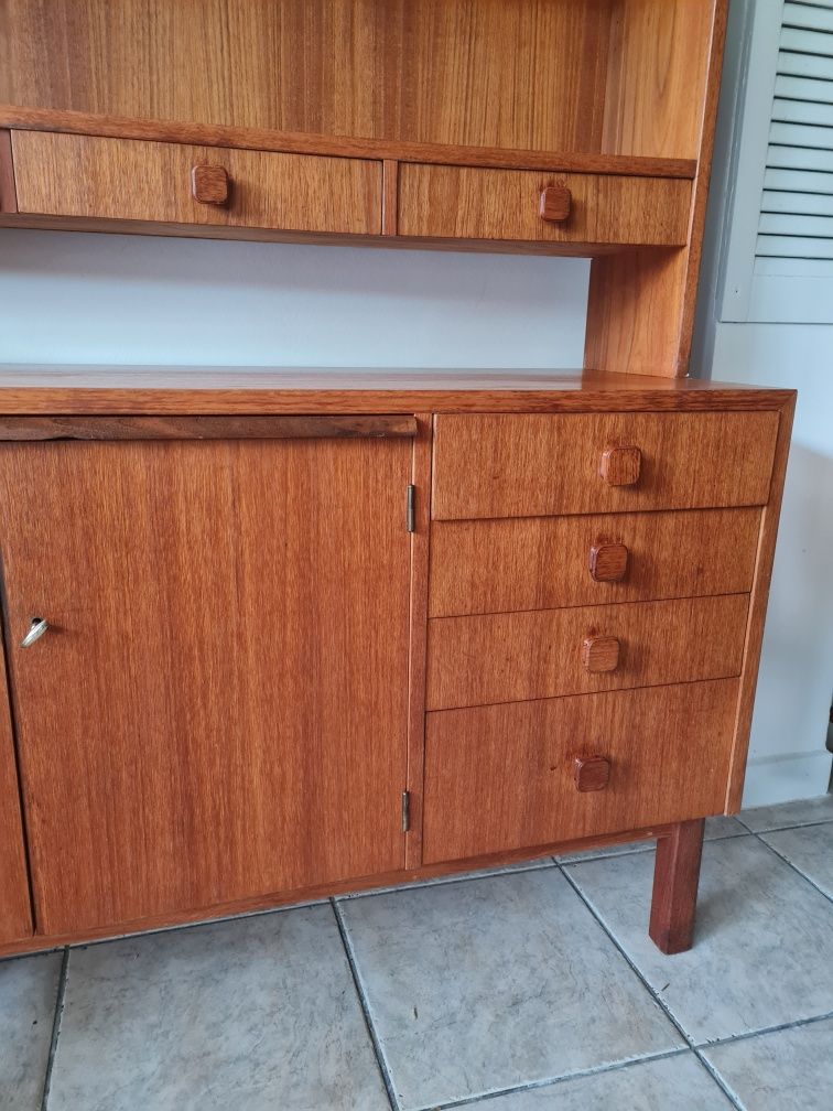 Komoda tekowa z nadstawką,skandynawski design,Szwecja lata 60/70,mid-c