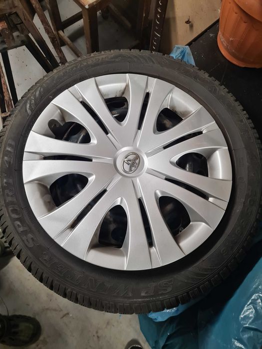 Koła felgi Toyota auris, Dunlop Winter Sport 205 55 R16, kołpaki, TMPS
