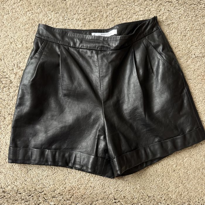 Шкіряні шорти mango