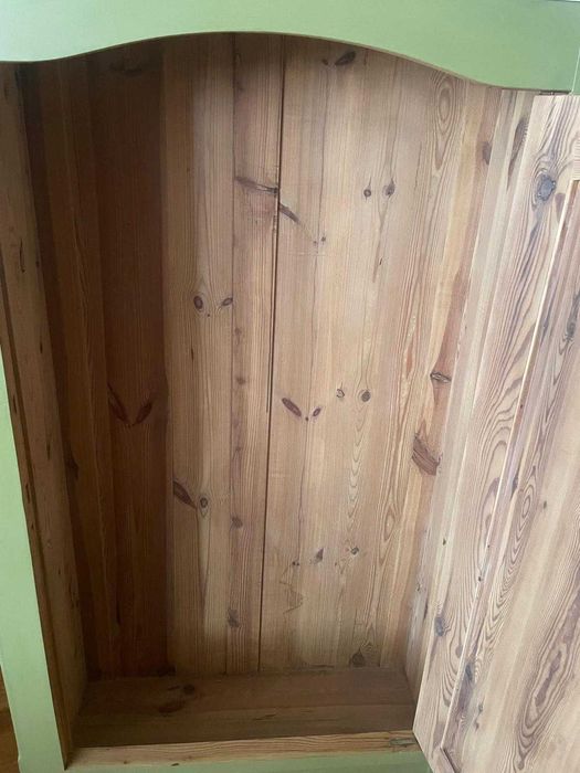 Szafa sosnowa, stara, ręcznie malowana, rezerwacja