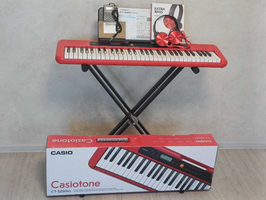 Синтезатор піаніно CASIO CT-S200RD!!! + ПОДАРУНКИ.