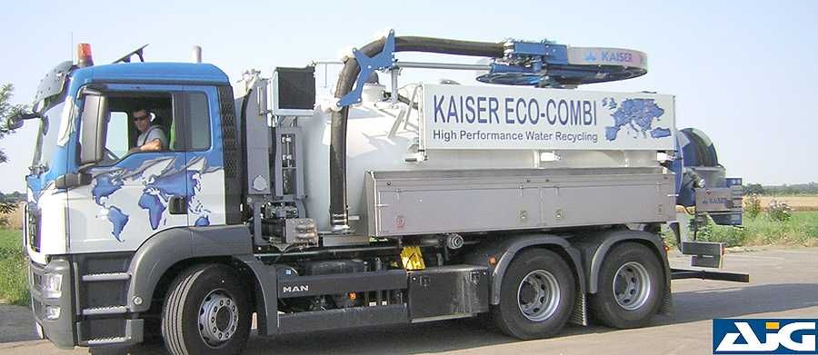 Wuko MAN 6x4 Kaiser Aquastar z recyklingiem wody, asenizacja