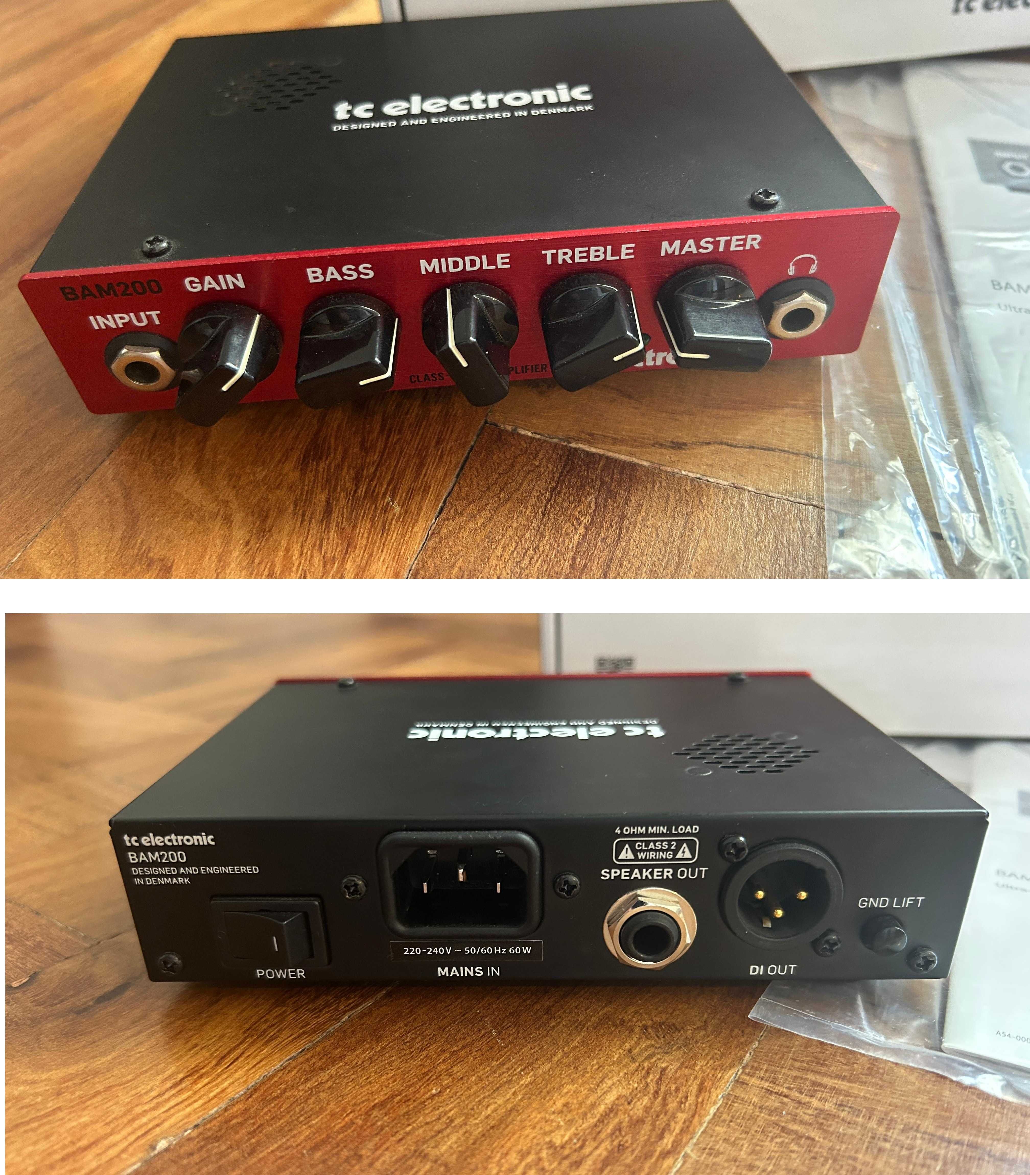 Amplificador Baixo tc electronic BAM200 + coluna BC208 Bass Cab
