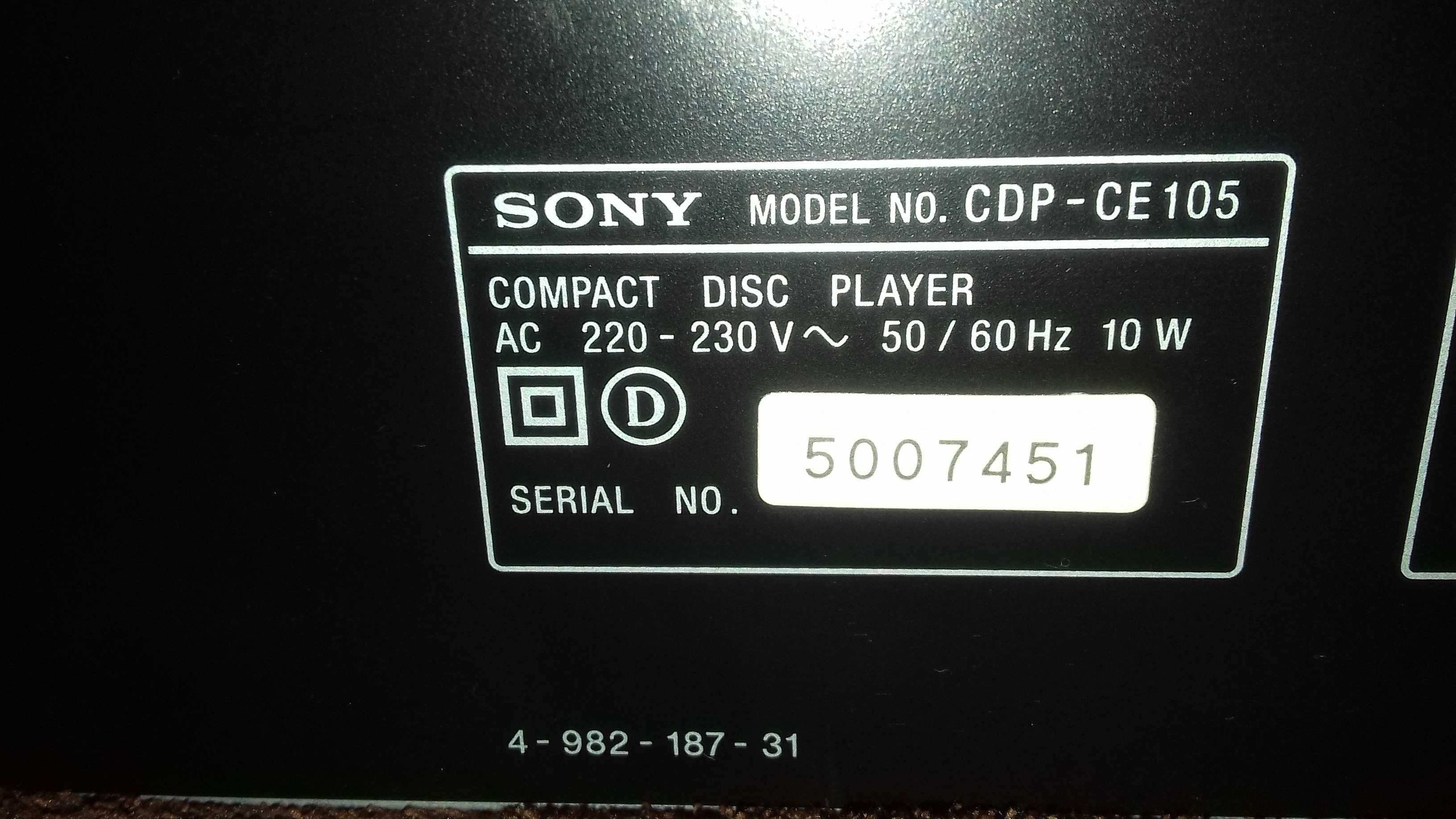 Sony cdp-ce 105 COMPACT