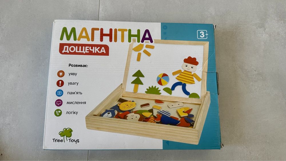 Двусторонняя магнитная доска Tree Toys