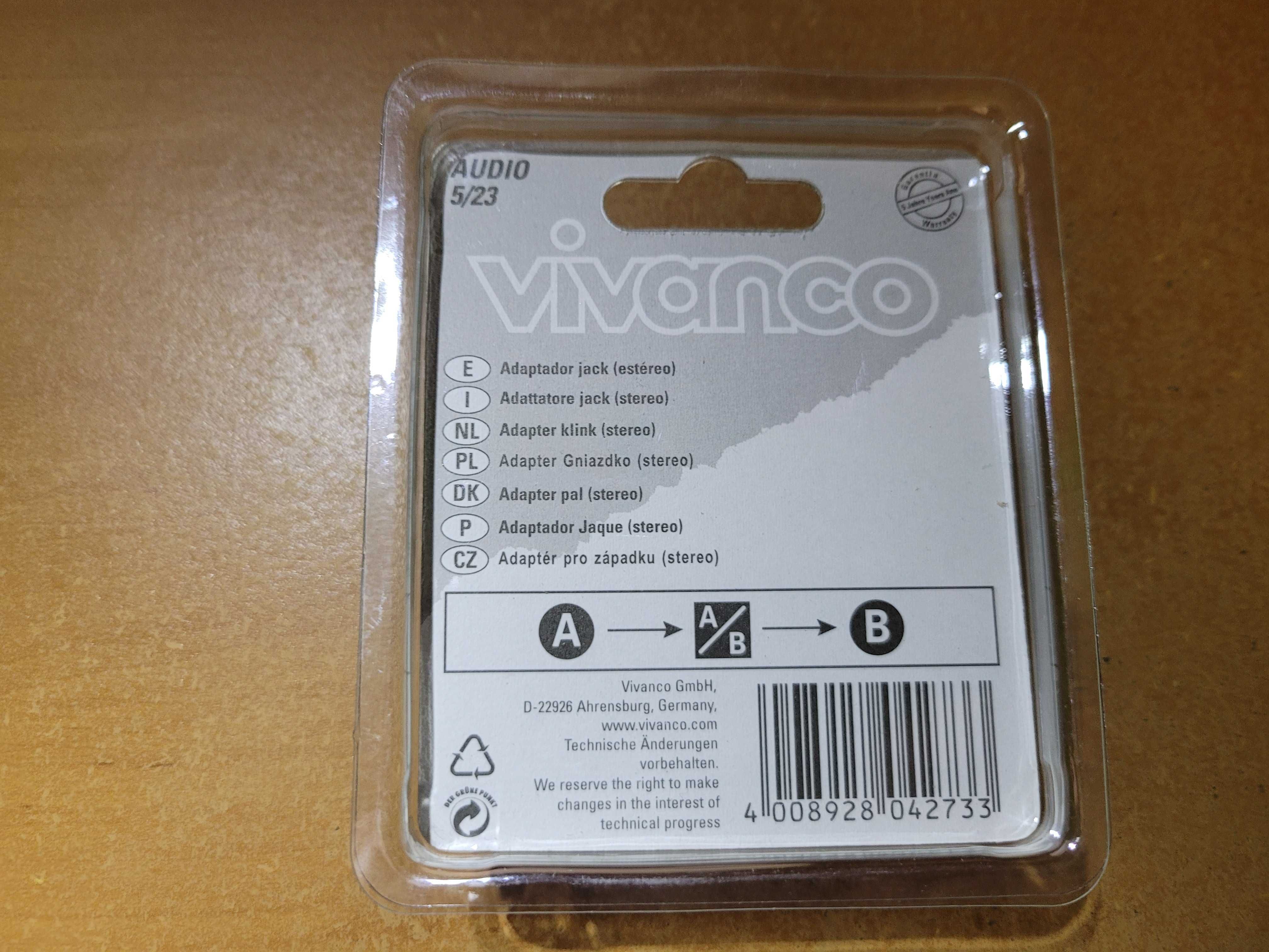 Adapter Vivanco Jack 3.5/2.5 mm stereo