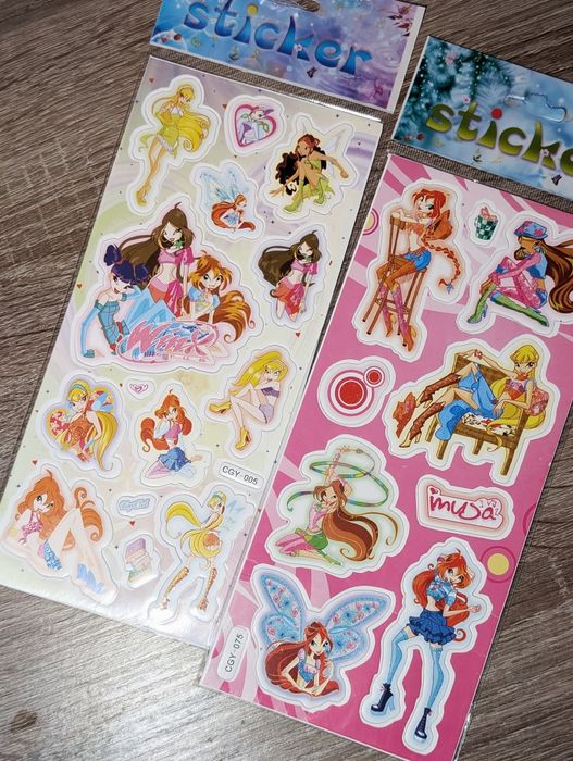 Наліпки Winx/барбі