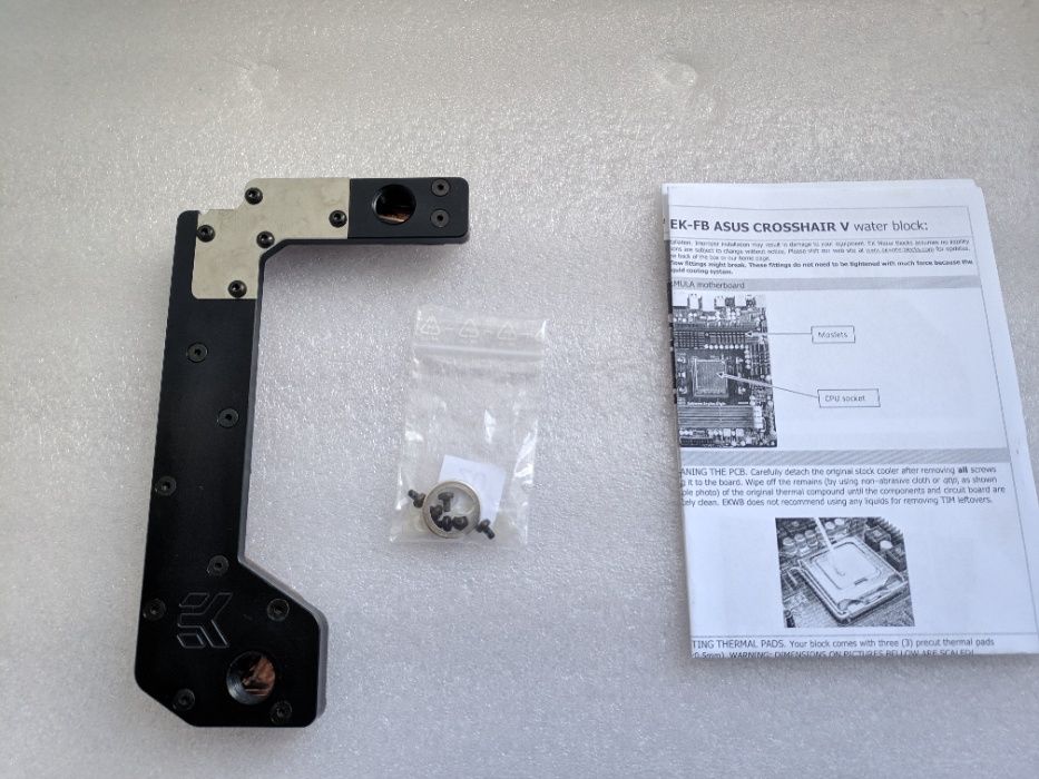 EK-FB ASUS Crosshair V Copper Acetal Waterblock motherboard