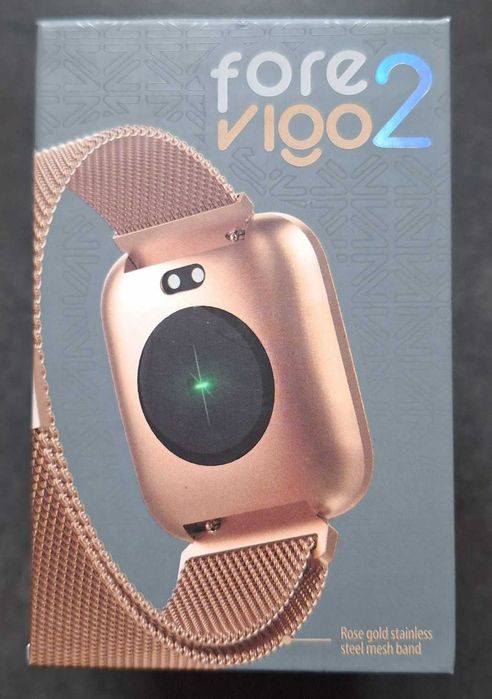 Smartwatch SW-310 ForeVigo 2 damski / Różowe złoto / 2 paski