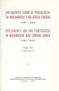 Documentos sobre os Portugueses em Moçambique e na África Central V.7