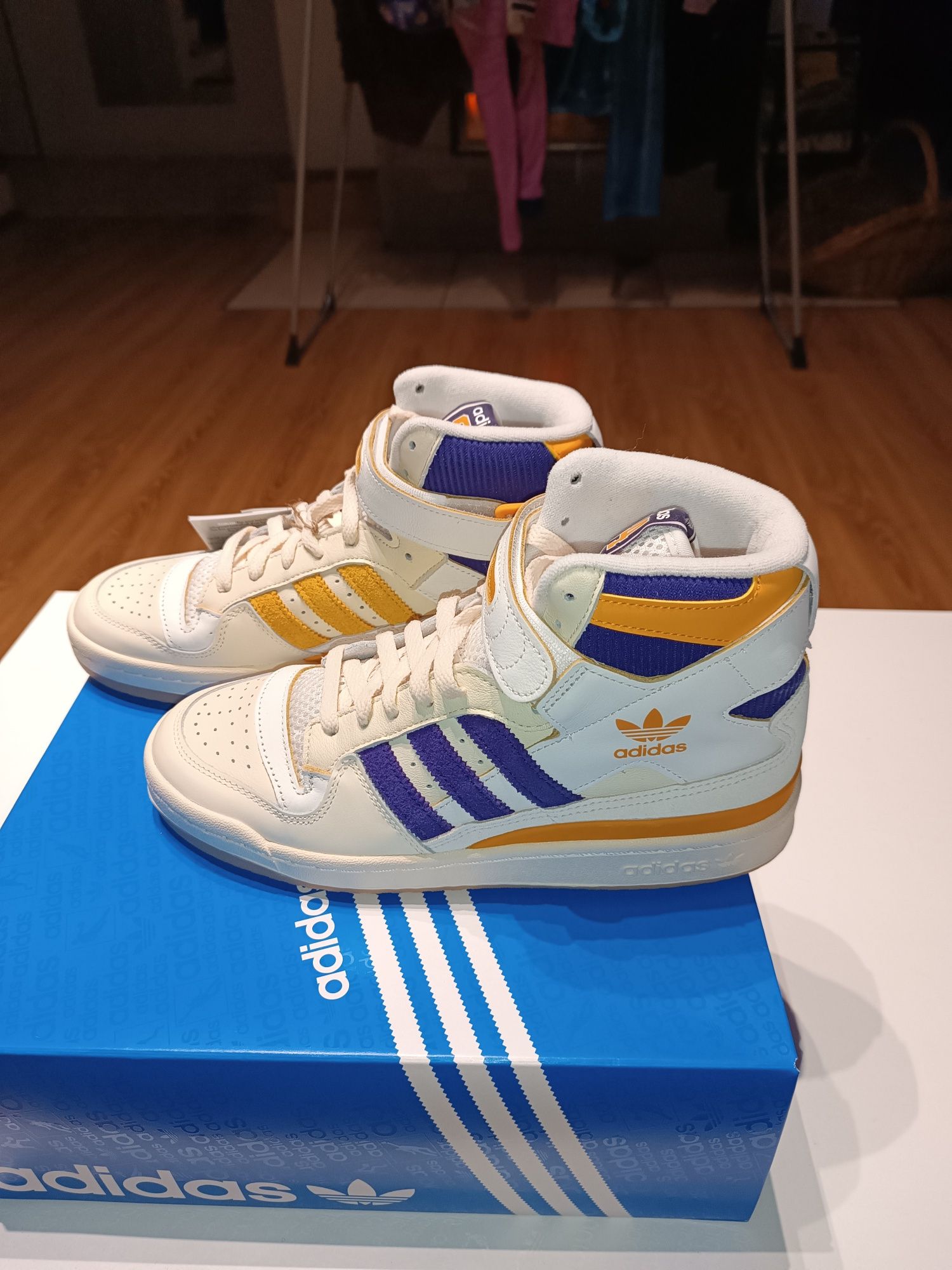 Adidas originals forum 84 high nba lakers r.41 1/3