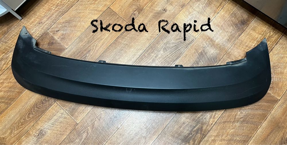 накладка для Шкода Skoda Rapid накладка зад бампера