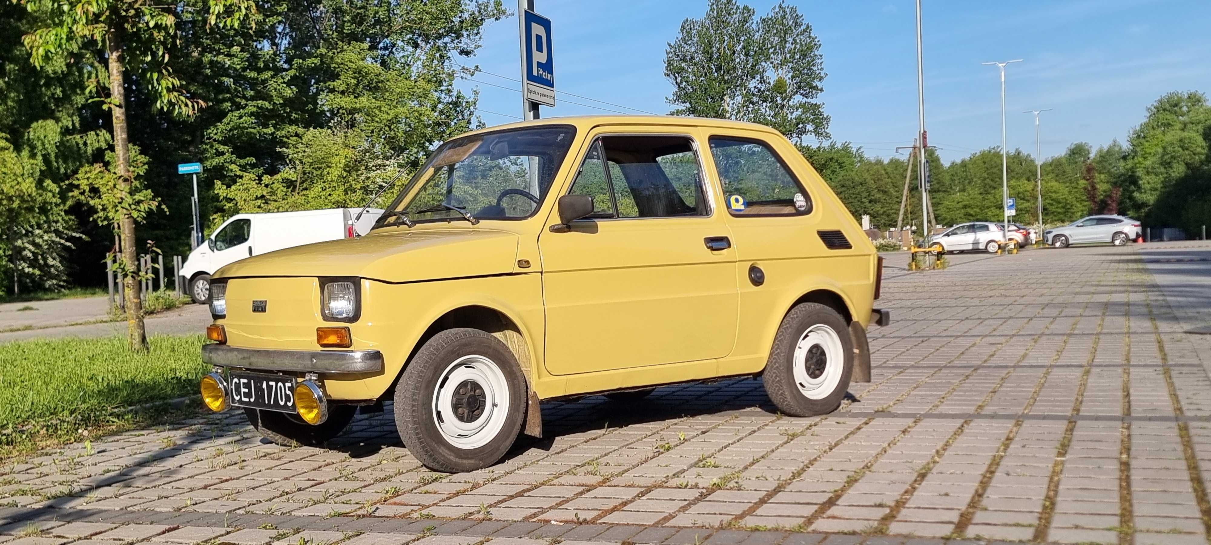 FIAT 126P 1983 rok 600 cm wersja export  jasne wnętrze PIEKNY EGZEMPLA