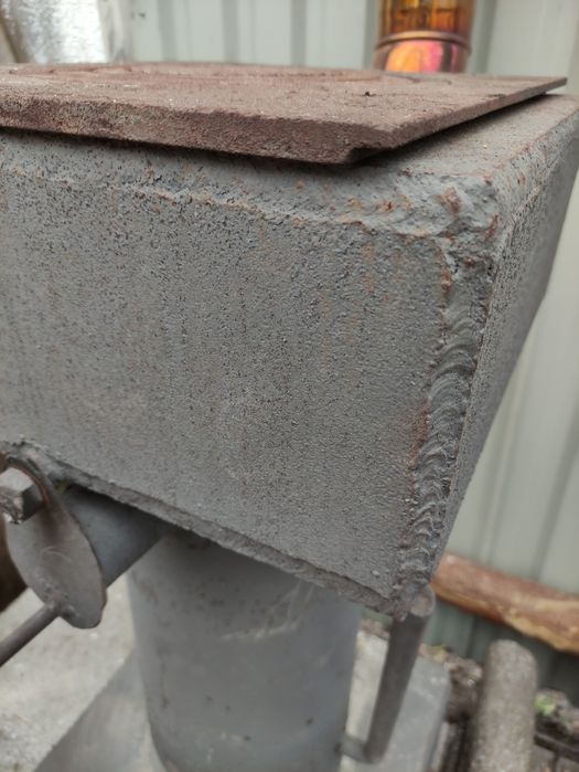 Super Piec koza piec rakietowy gruba blacha + rury INOX fajerki