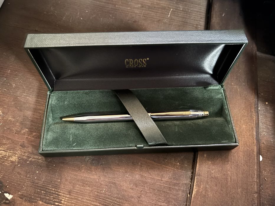 Caneta cross pen 3502 polished chrome