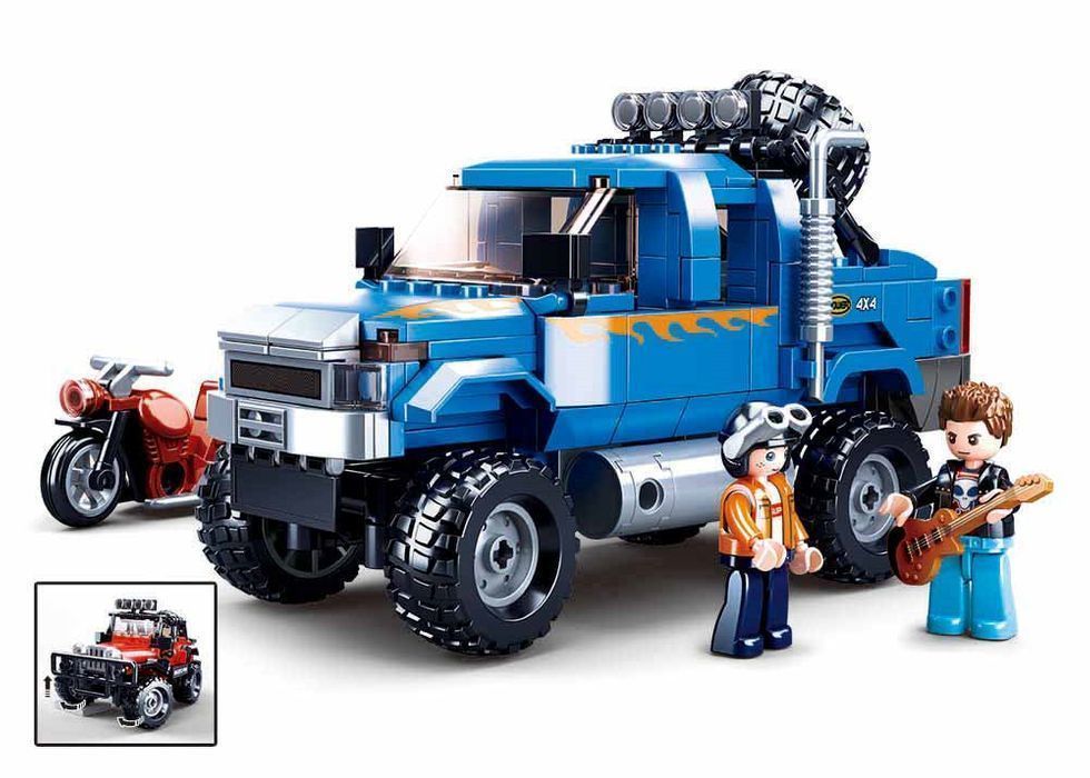 KLOCKI sluban samochód pojazd auto terenowe autko 363 el. KOMP. Z LEGO