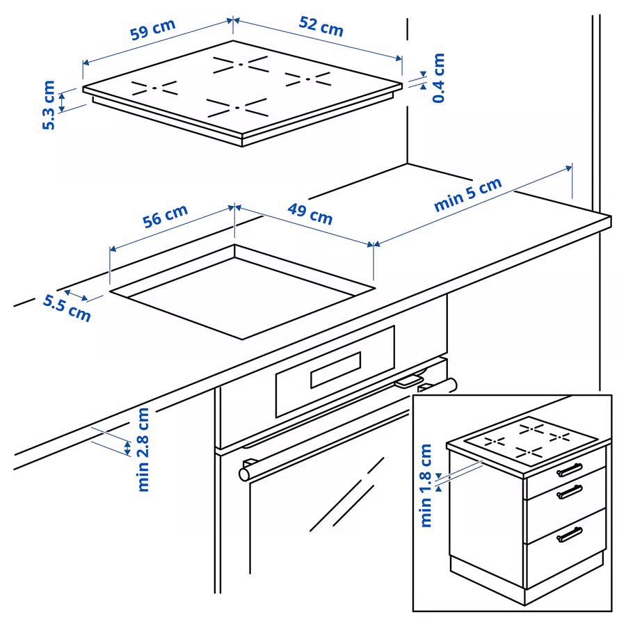 Placa Indução Ikea