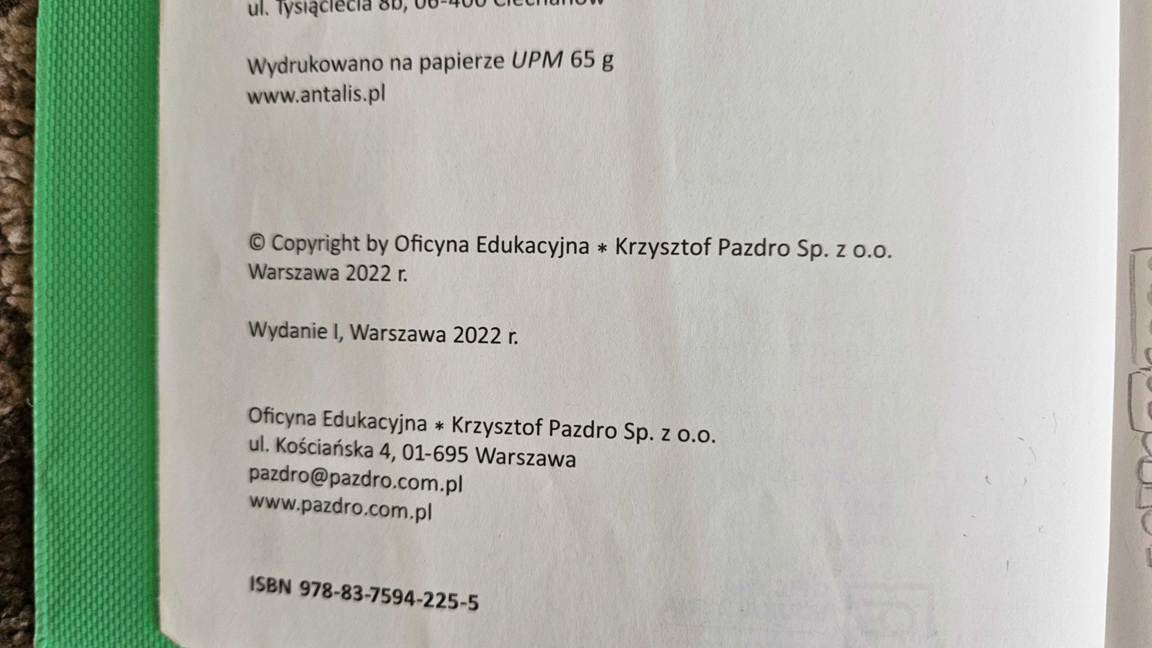 Zbiór zadań "Matematyka 4" zakres rozszerzony.