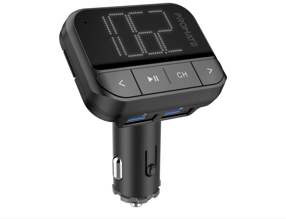 FM-трансмітер Promate ezFM-2 AUX/SD/USB Black