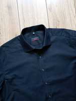 Eterna Modern Fit _ męska wizytowa koszula 45 ok 3XL czarna