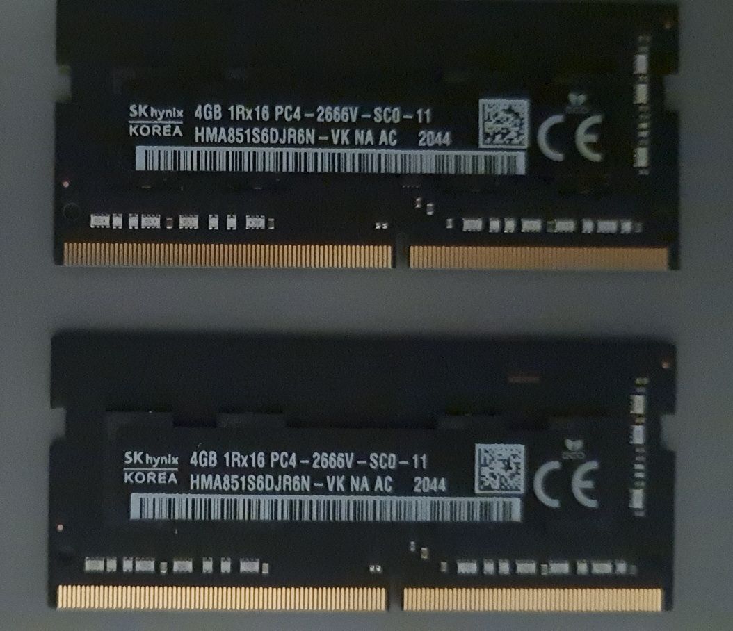 8 GB (2 x 4 GB) de memória DDR4 a 2666 MHz