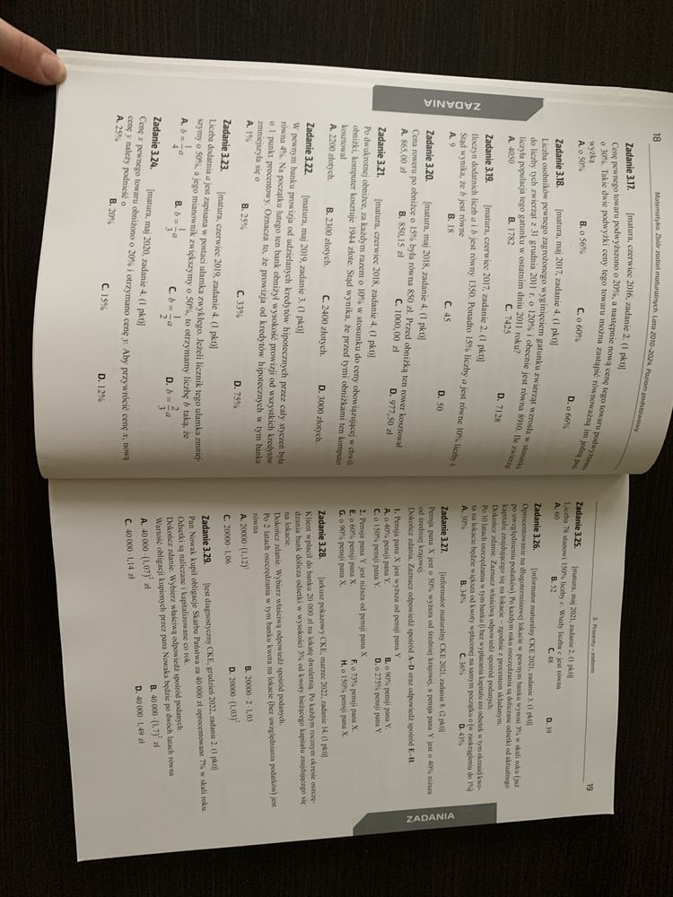 Matematyka. Zbiôr zadań maturalnych. Poziom podstawowy.