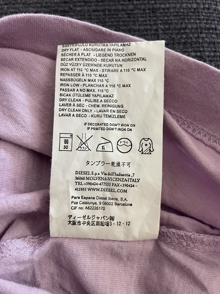 Koszulka Polo Diesel S logowana różowa vintage retro y2k damska hit