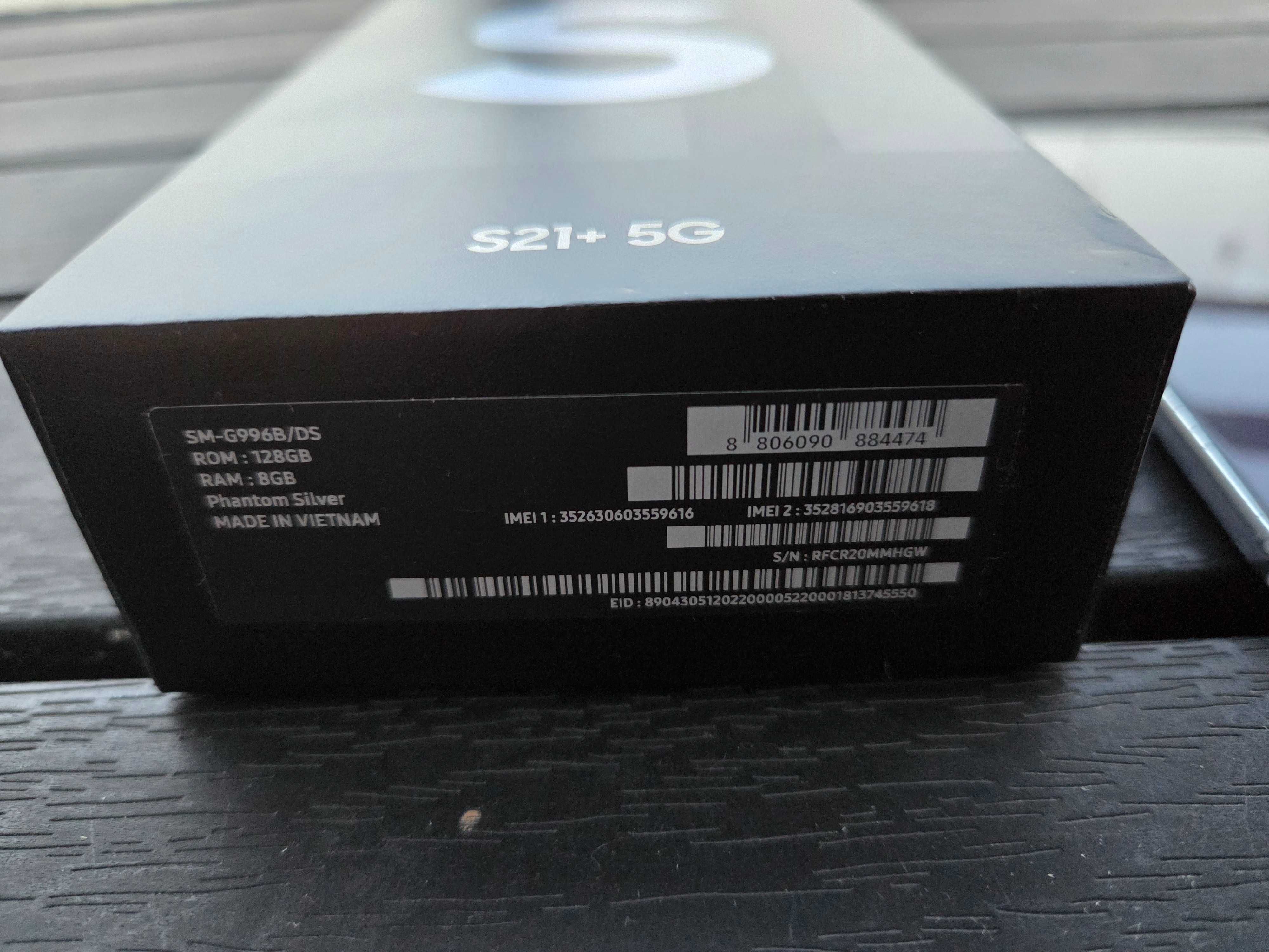 Samsung S21 Plus (S21+) 5G 128GB. Srebrny. Stan BDB