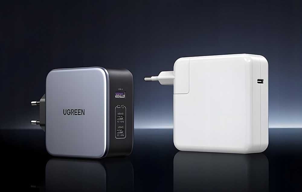 Ładowarka sieciowa CD289 GaN 2x USB-C / USB 140W + kabel USB-C
