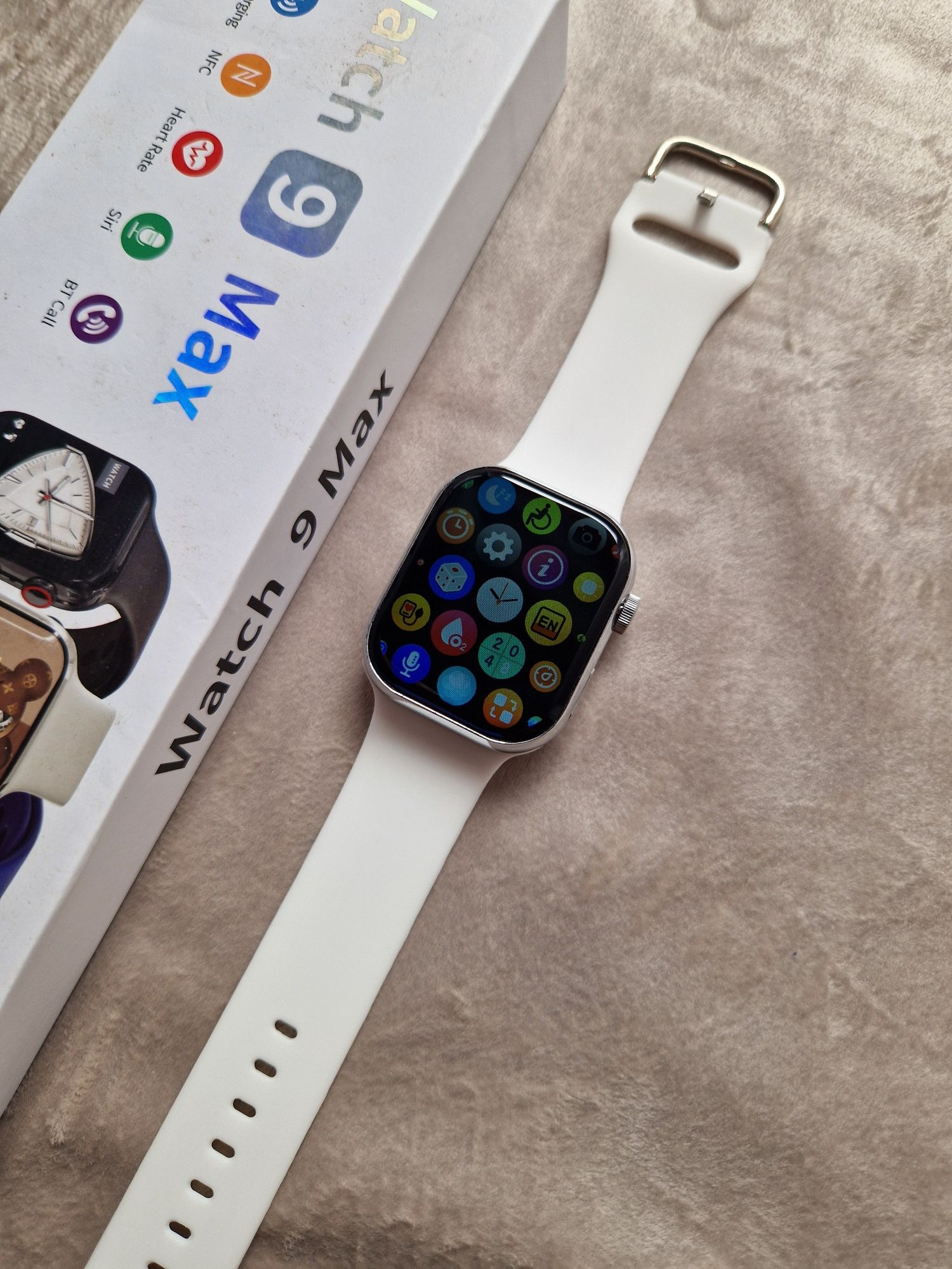 Watch 9 max 4gen, amoled, pełny komplet smartwatch.